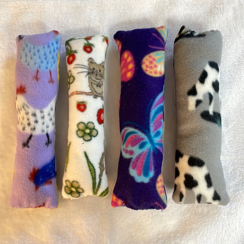 Organic Catnip Kick Toy Your Choice Butterflies, Cows, Mice Or Roosters NWT